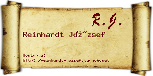 Reinhardt József névjegykártya