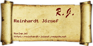 Reinhardt József névjegykártya