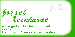 jozsef reinhardt business card